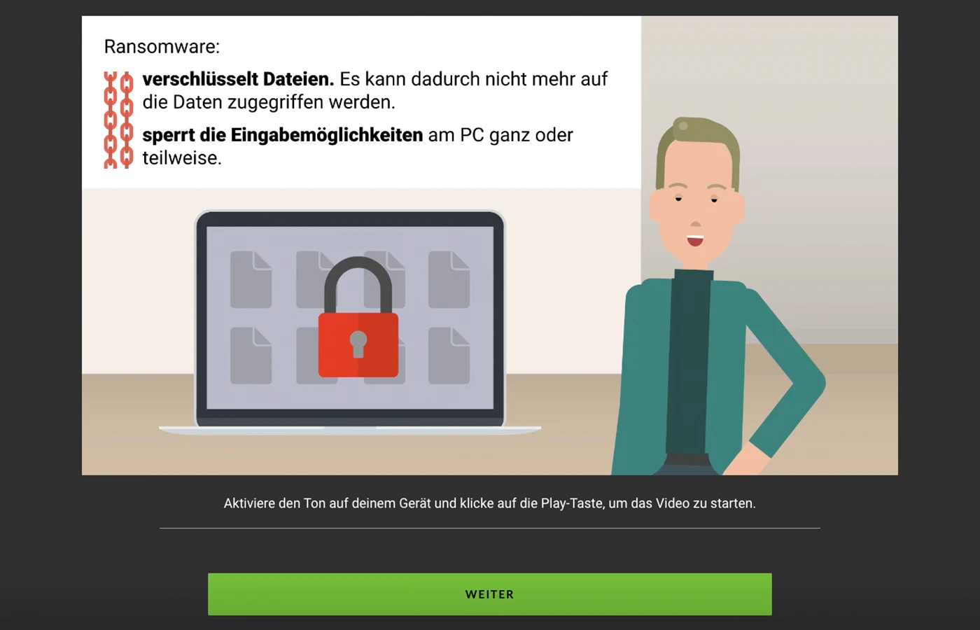 Bild einer Passage aus dem Video im Microlearning