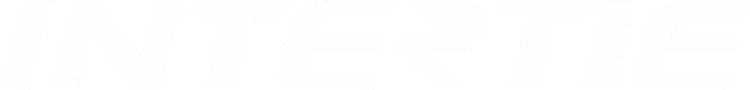 White stylized text logo reading INTERTIE on a transparent background.