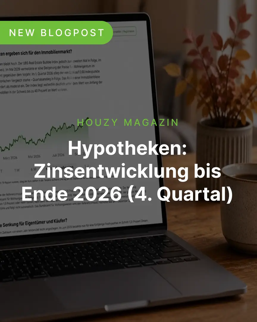 Hypotheken: Zinsentwicklung bis Ende 2026 (4. Quartal)