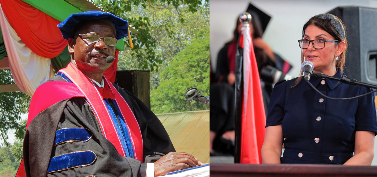 Left to right, Not, Oscar, and Miriam Mmbali; Rania Maayeh; Robert Wafula.