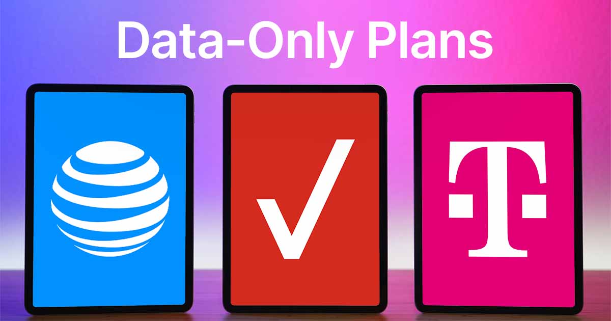 Compare DataOnly Plans for Tablets, Hotspots, Laptops, & Cellular Routers