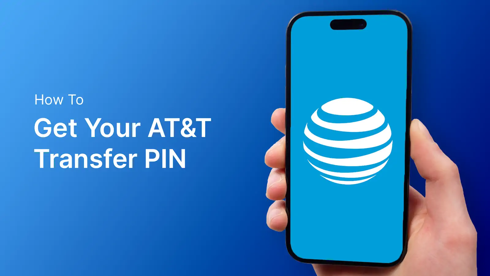 iPhone with text from AT&T that reads, "Your transfer PIN is 302088."