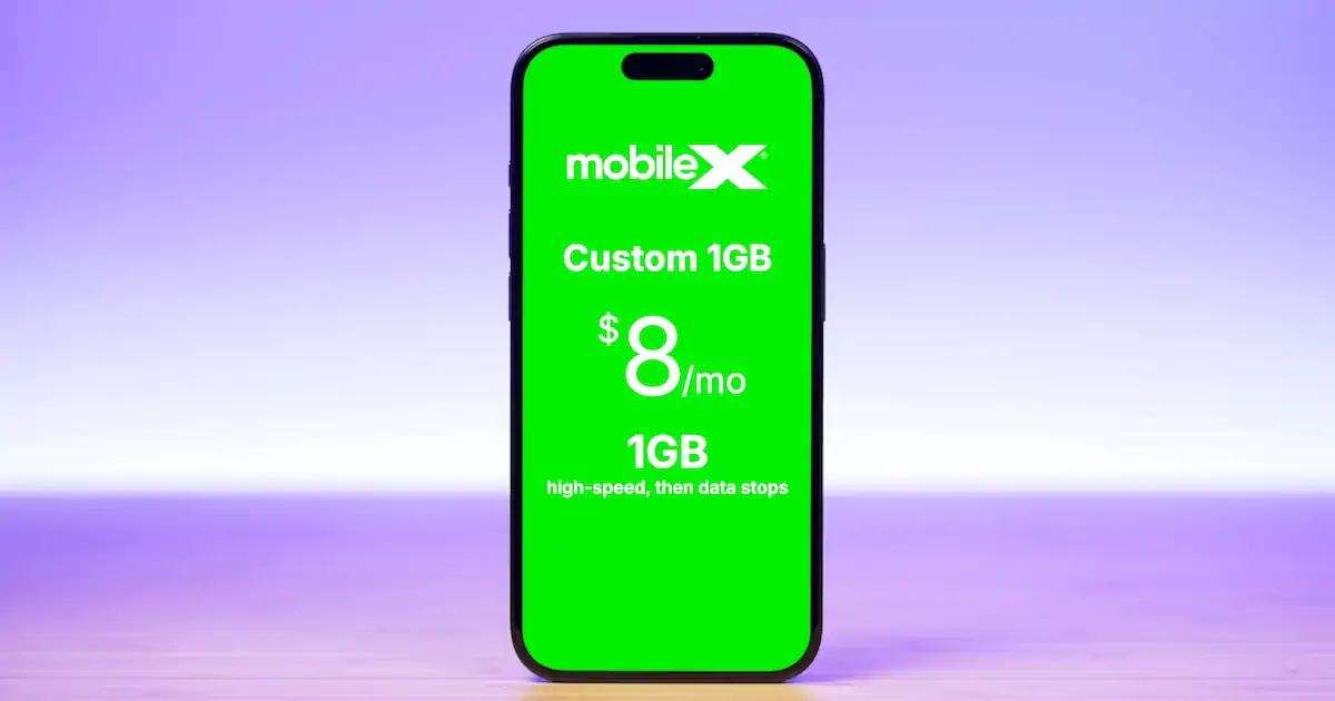MobileX custom 1GB plan