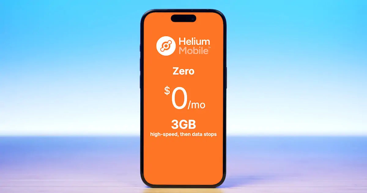 Helium Mobile Zero cell phone plan
