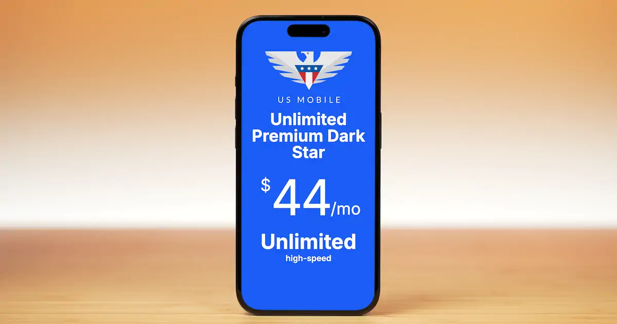 US Mobile Unlimited Premium Dark Star cell phone plan