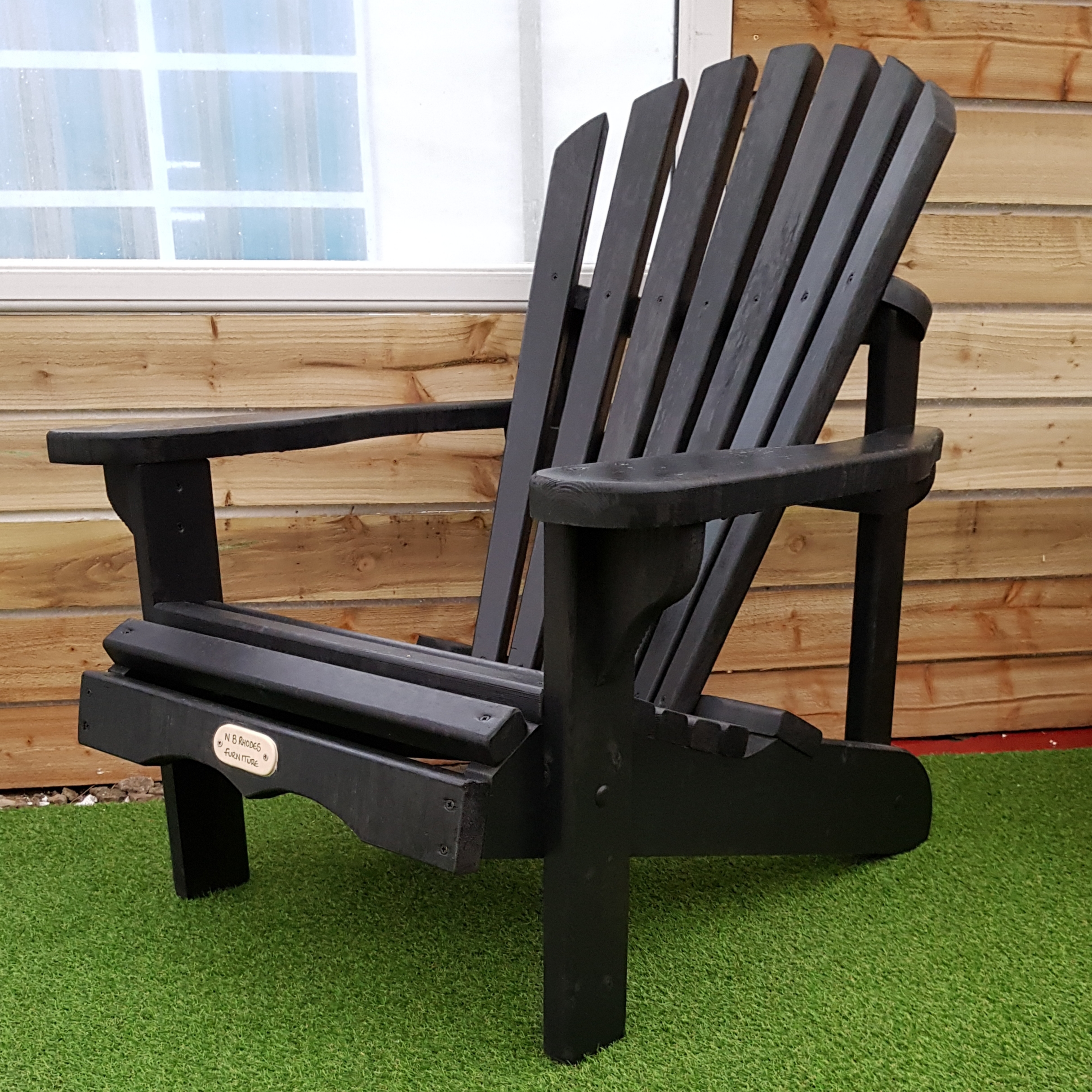 Black XL Adirondack Chair