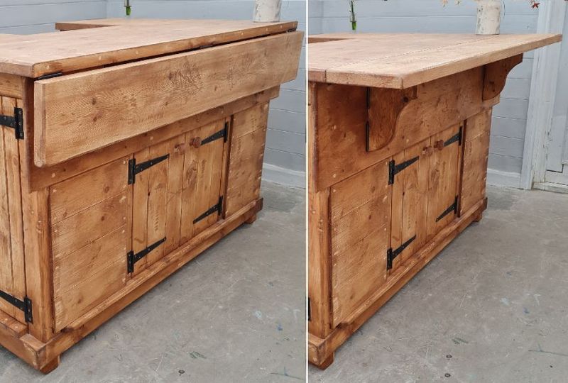 Freestanding Kitchen Island Breakfast Bar | Fully Assembled Delivery