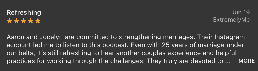 testimony from the podcast show 2