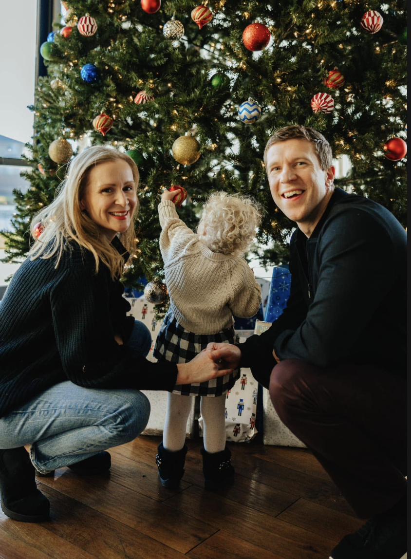 Jocelyn and Aaron Freeman at home