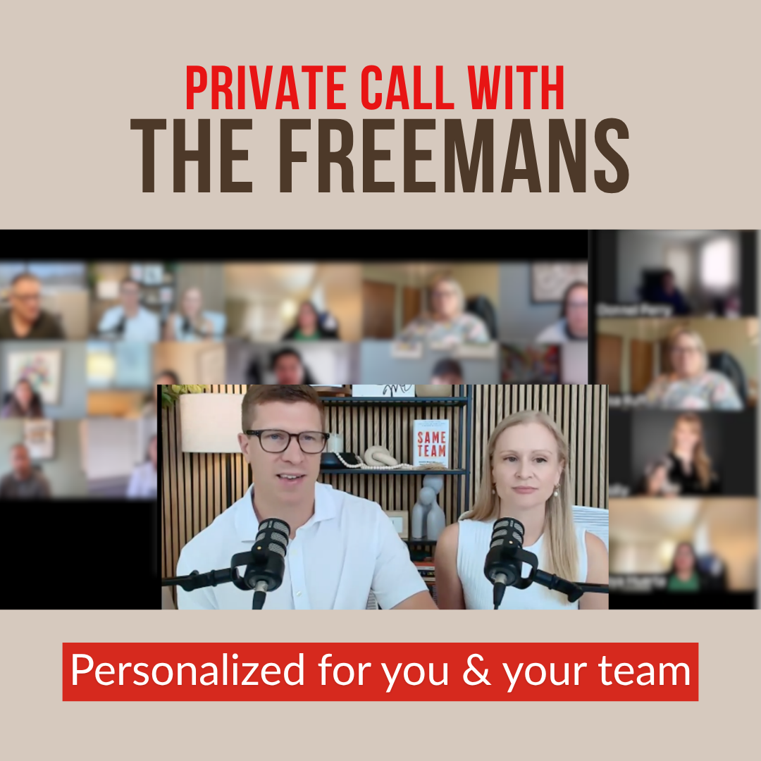 Personalized group Zoom call with the Freemans