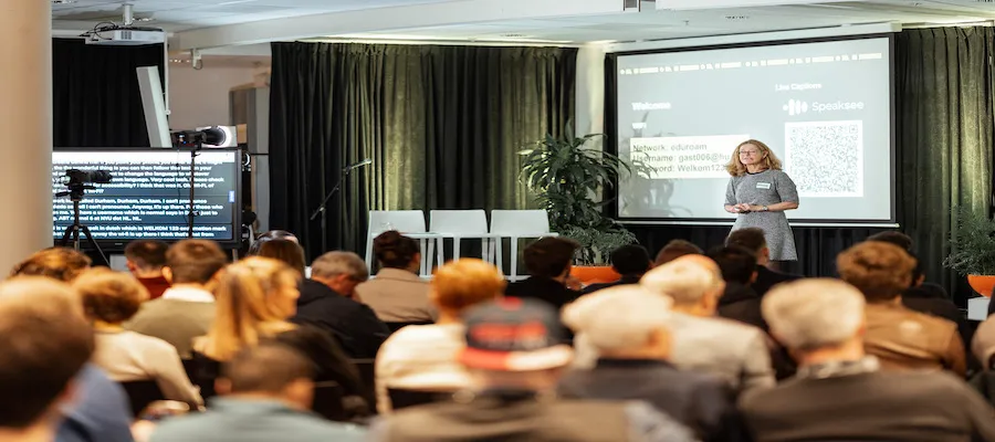 vanessa on the inin23 stage hosting 