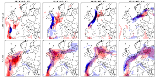 Pollution transport from October 15 to October 17 2017
