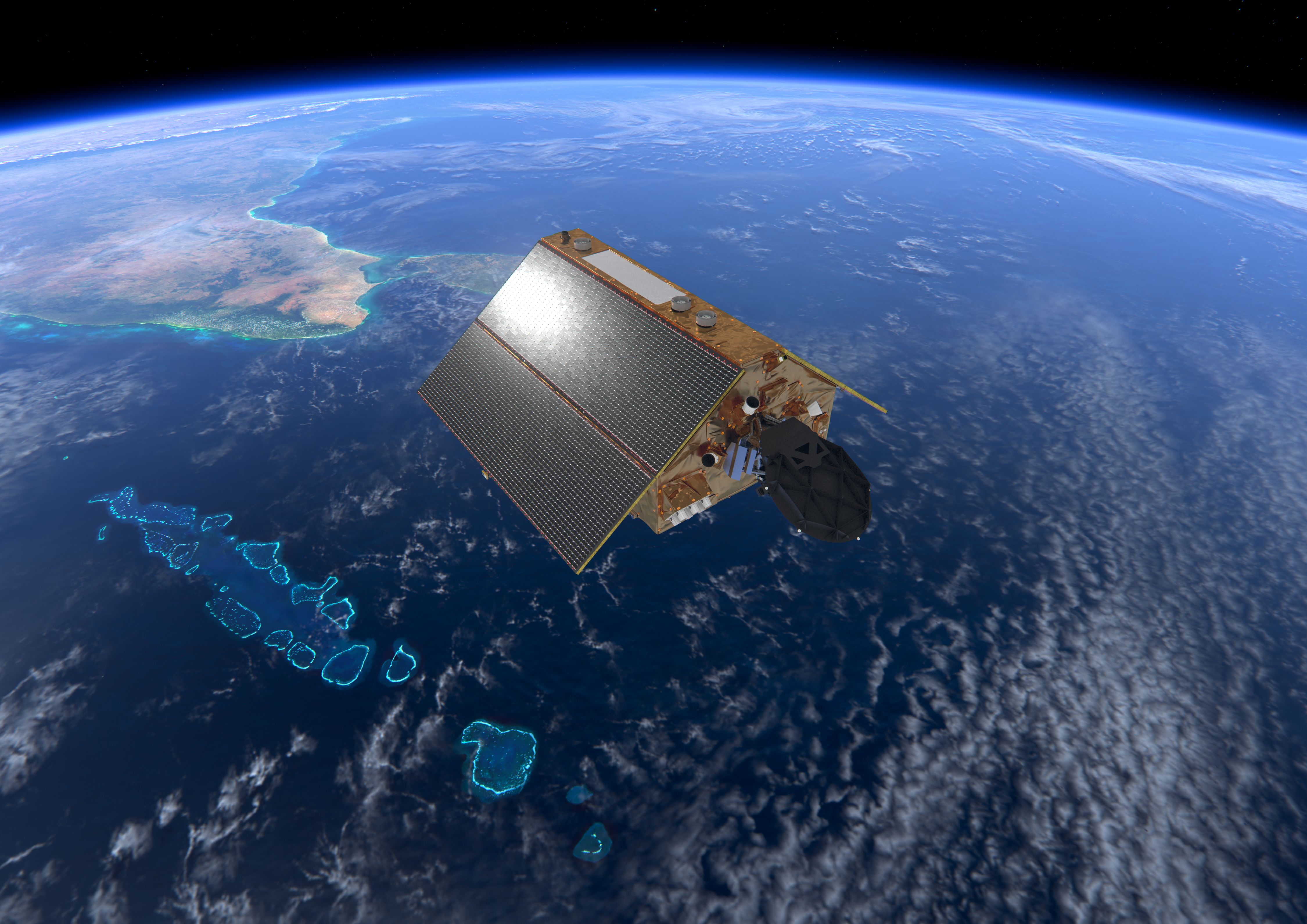 Copernicus Sentinel-6 over the Maldives