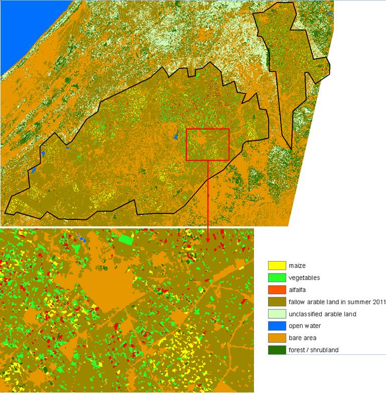 Summer crop classification, Morocco