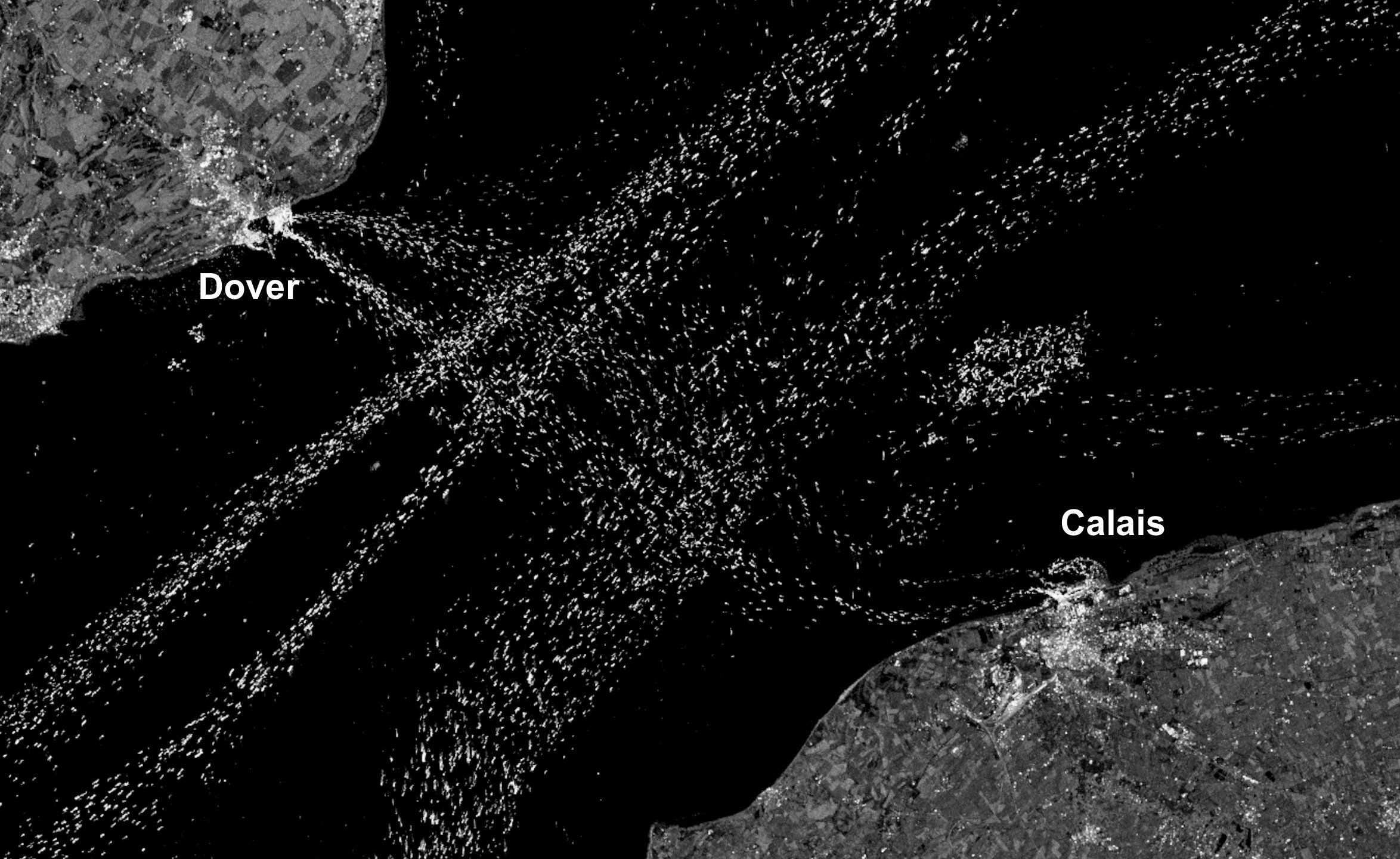 Maritime traffic in the English channel