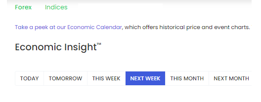 TC Economic Calendar  -View data over time