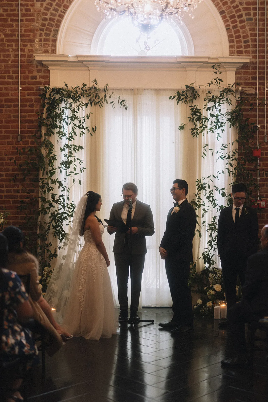Bride entering the ceremony with an escort