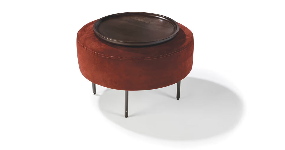 Slice Small Round Ottoman