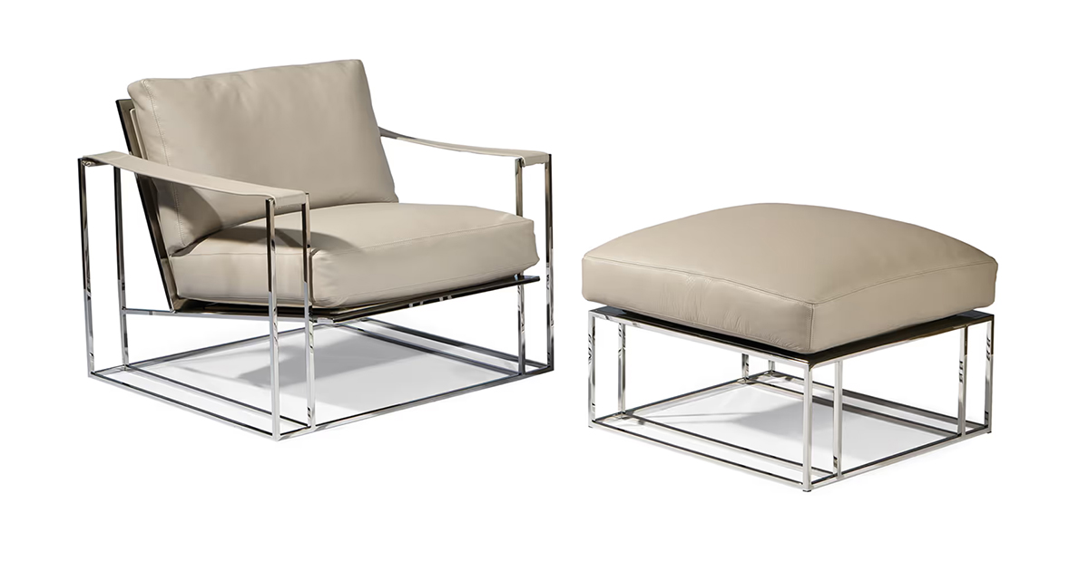Sling Chair and Ottoman