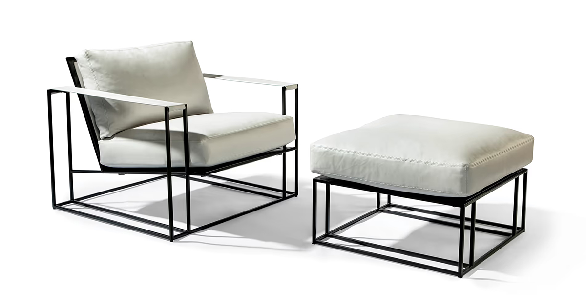 Sling Chair and Ottoman