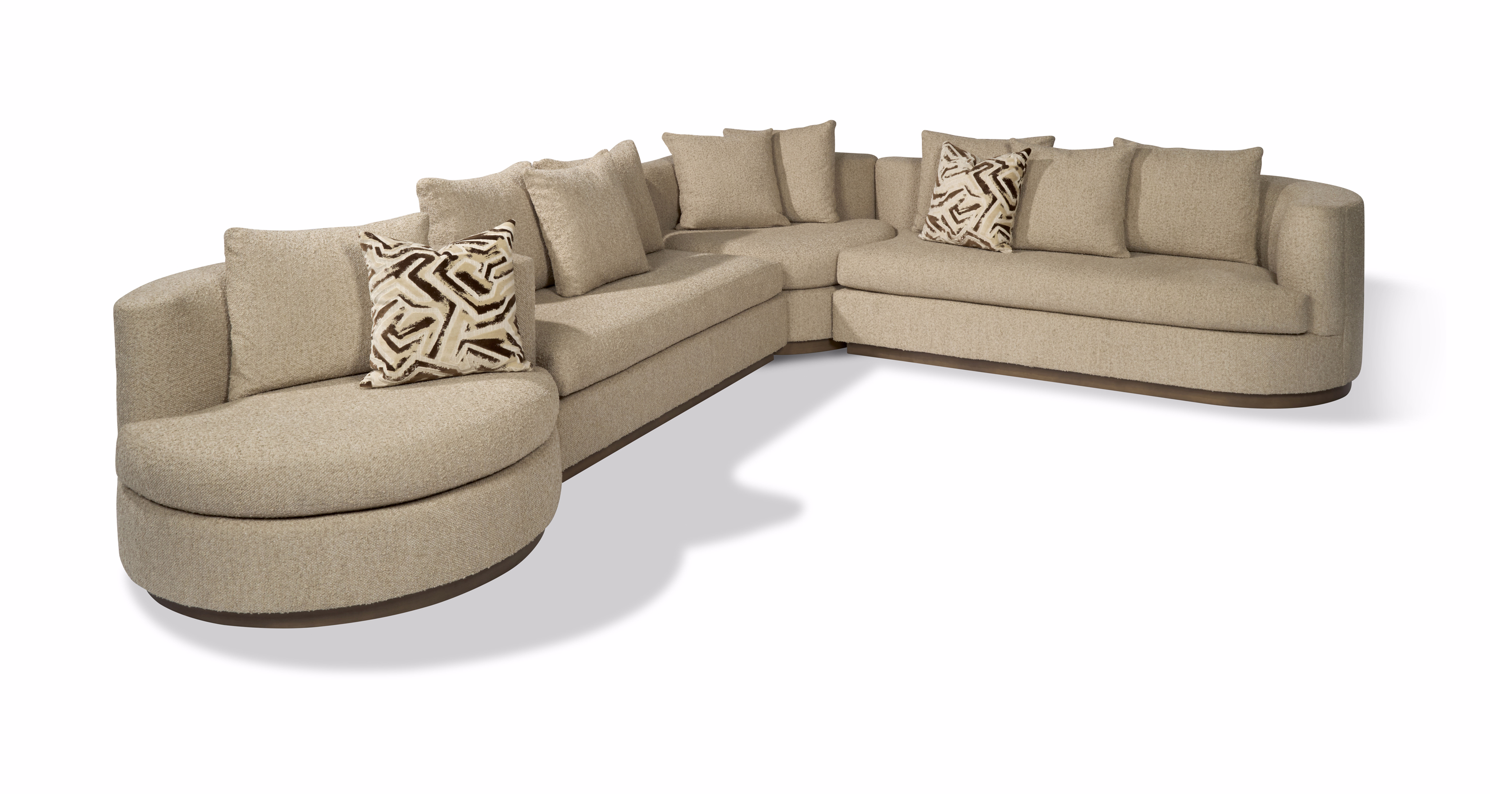 Ooola Sectional with Swivel Chair