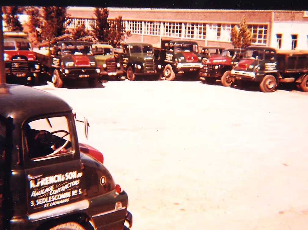 1924 Image of French's Skips Lorries