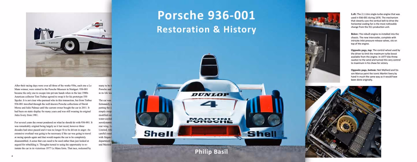 Porsche 936 book by Philip Basil