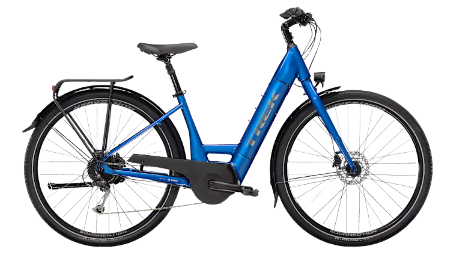 2023 Trek Verve+3 shown in Alpine Blue
