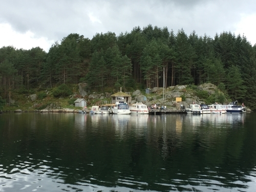 Skudeviga i Farsund. Skjærgårdspark helt øst på Langøy.