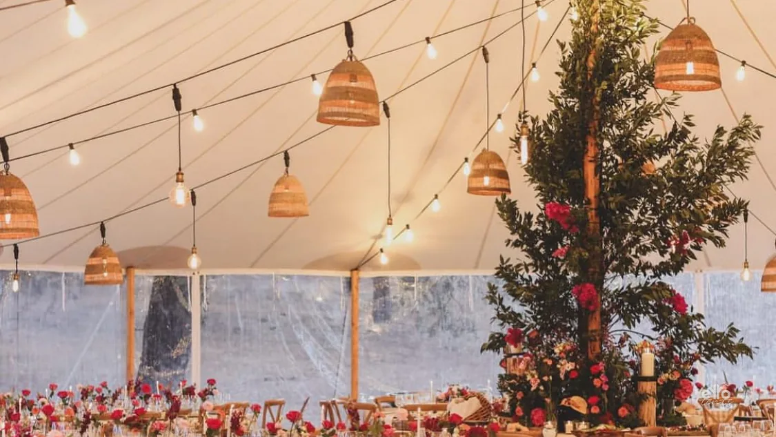 eyrô sailcloth tent at an event
