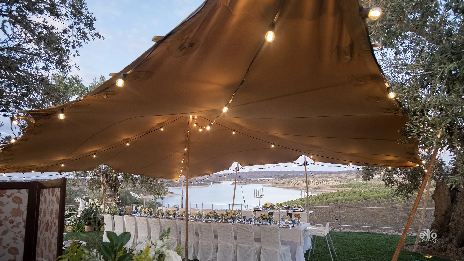 Stretch tent hire for weddings and events in Portugal and Spain
