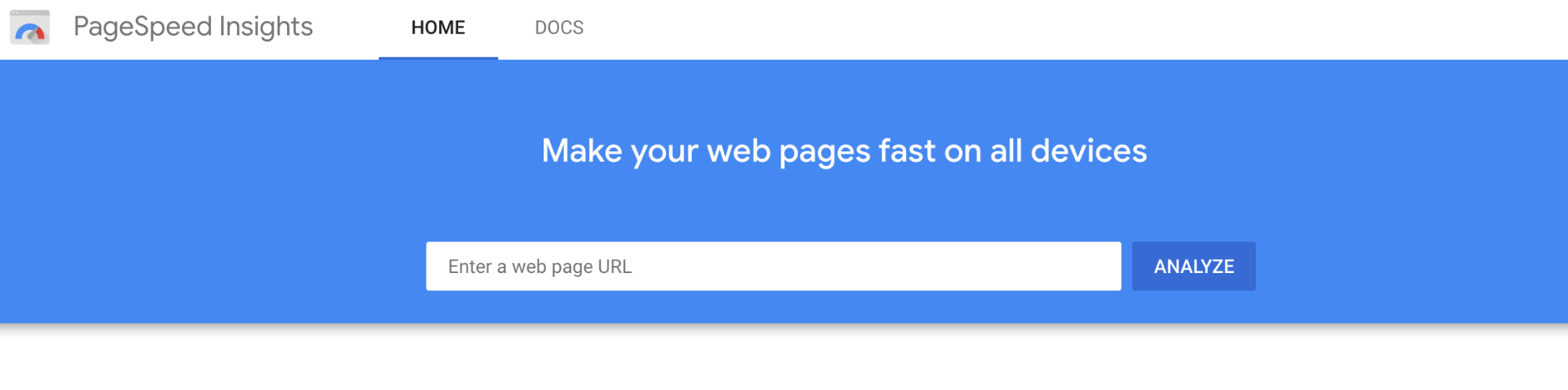 Ranking factors: Google page speed insights