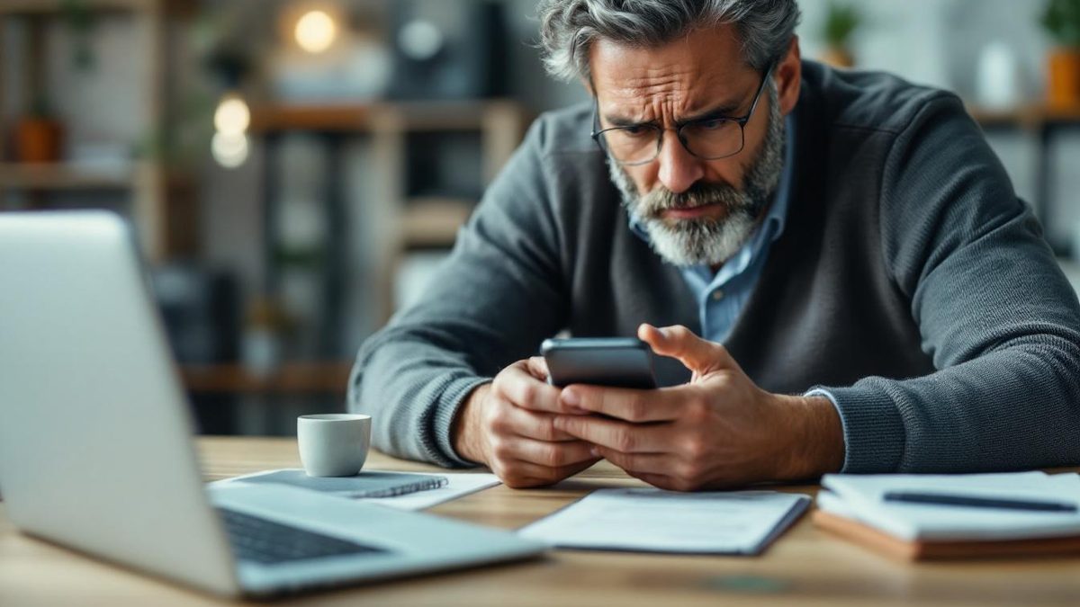 Business owner frustrated with poorly optimized mobile website.