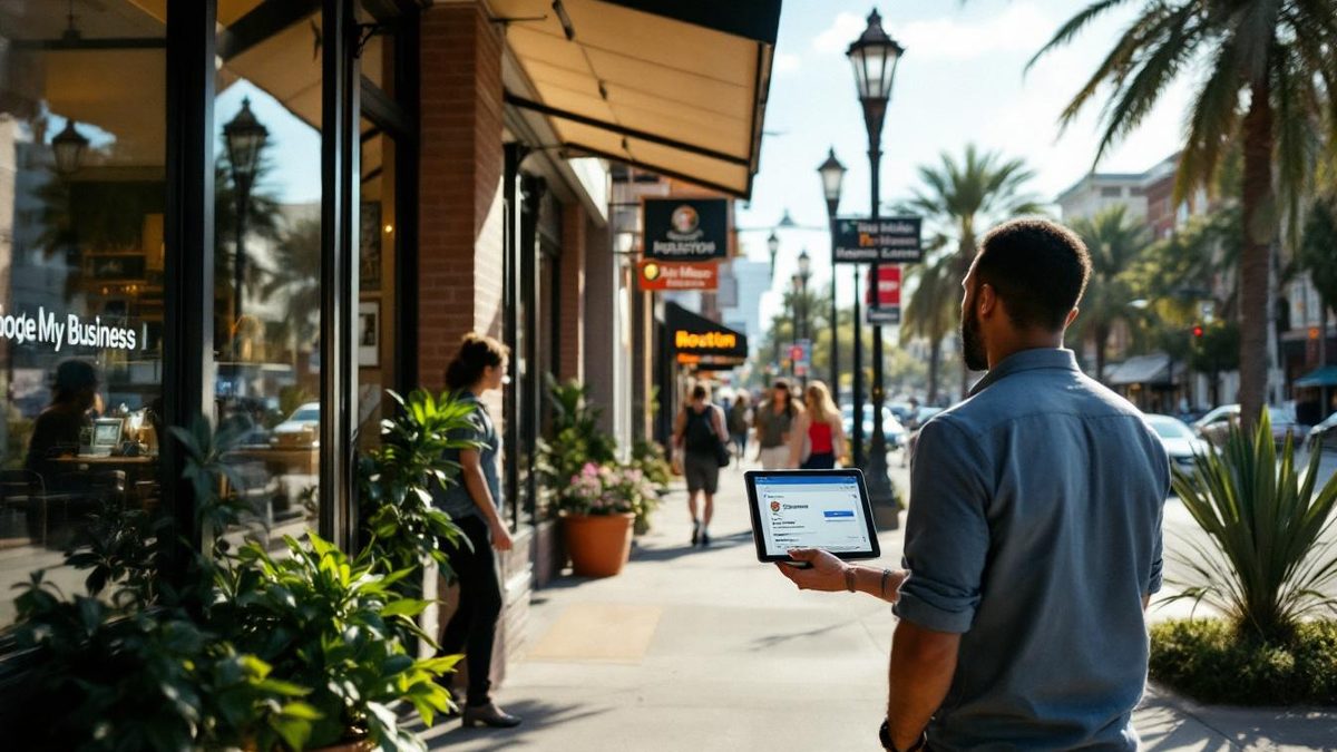 Local business in Houston showcasing its Google My Business profile to attract customers.