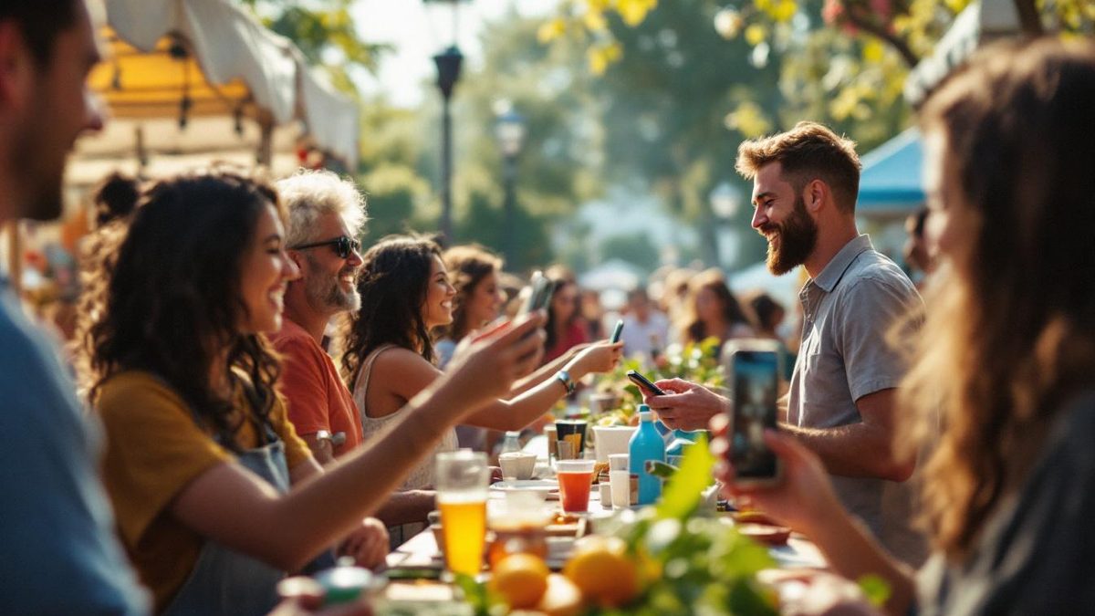 Community event showcasing user-generated content engagement with a brand.