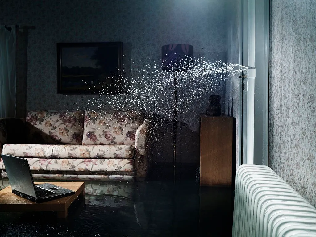 fuga de agua en una unidad habitacional