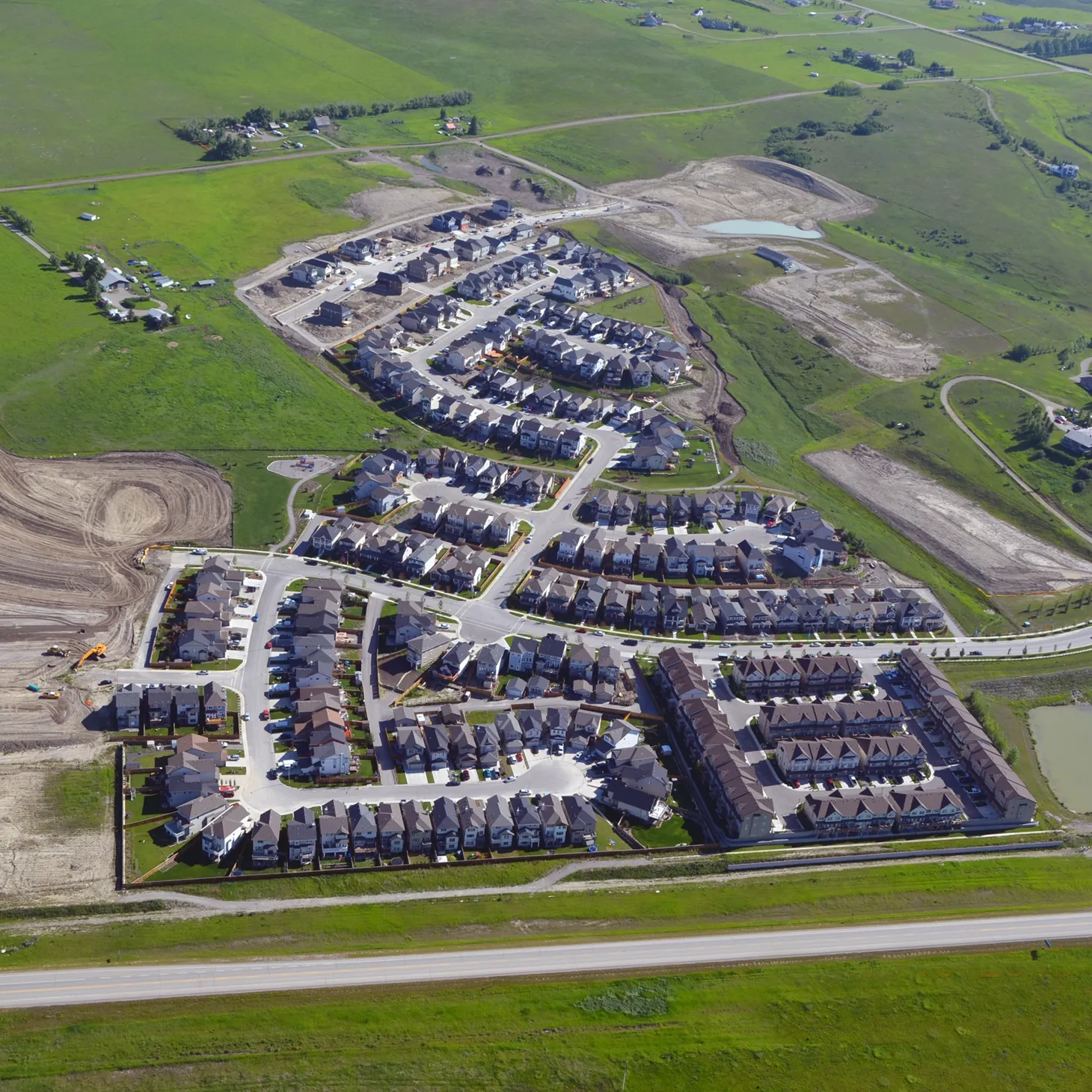 Lotifiación de terrenos para la construcción de Heritage Hills