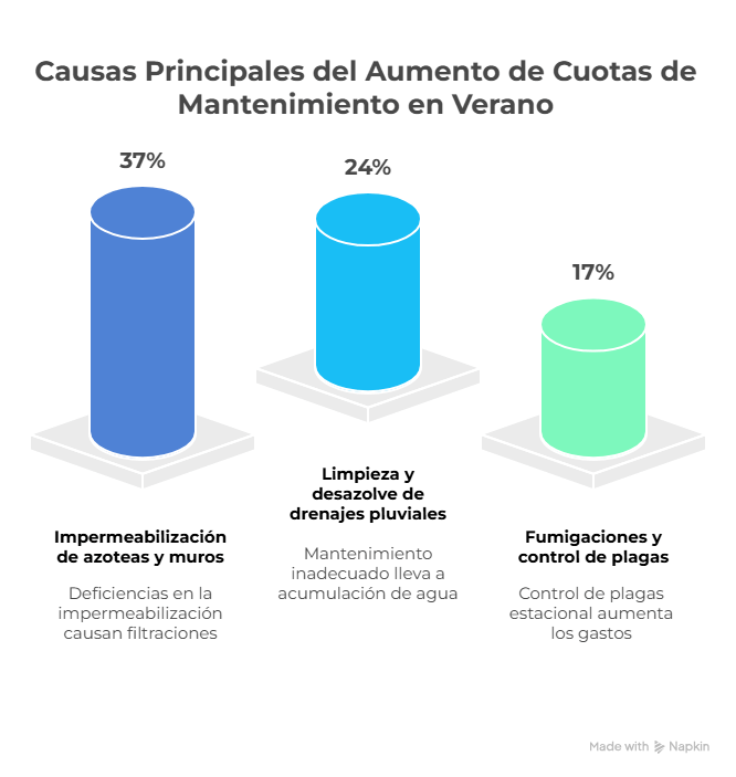 Caausas del aumento de cuotas en verano