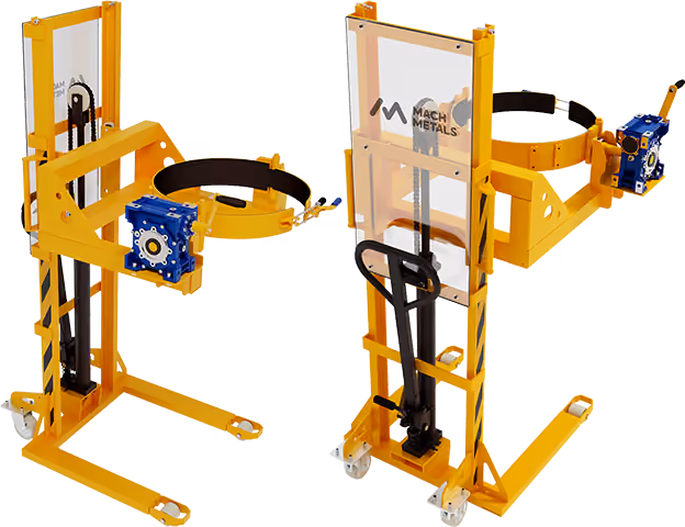 Sistema hidráulico para içamento do tambor que possui alavanca ergonômica com controle total