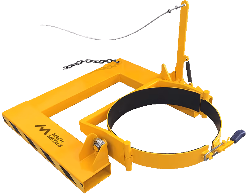 Equipamento indicado para tambores utilizados na coleta de sucatas, retalhos ou resíduos para descarte. Com acionamento à distância, garante mais segurança ao operador.