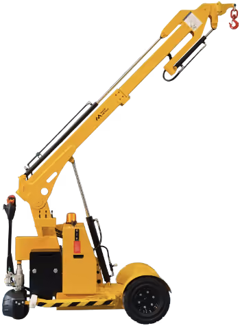 Movimente cargas diversas com mais alcance e segurança, sem empilhadeiras ou lanças especiais. Compacto e robusto o Mini Guindaste é o equipamento ideal para sua empresa.
