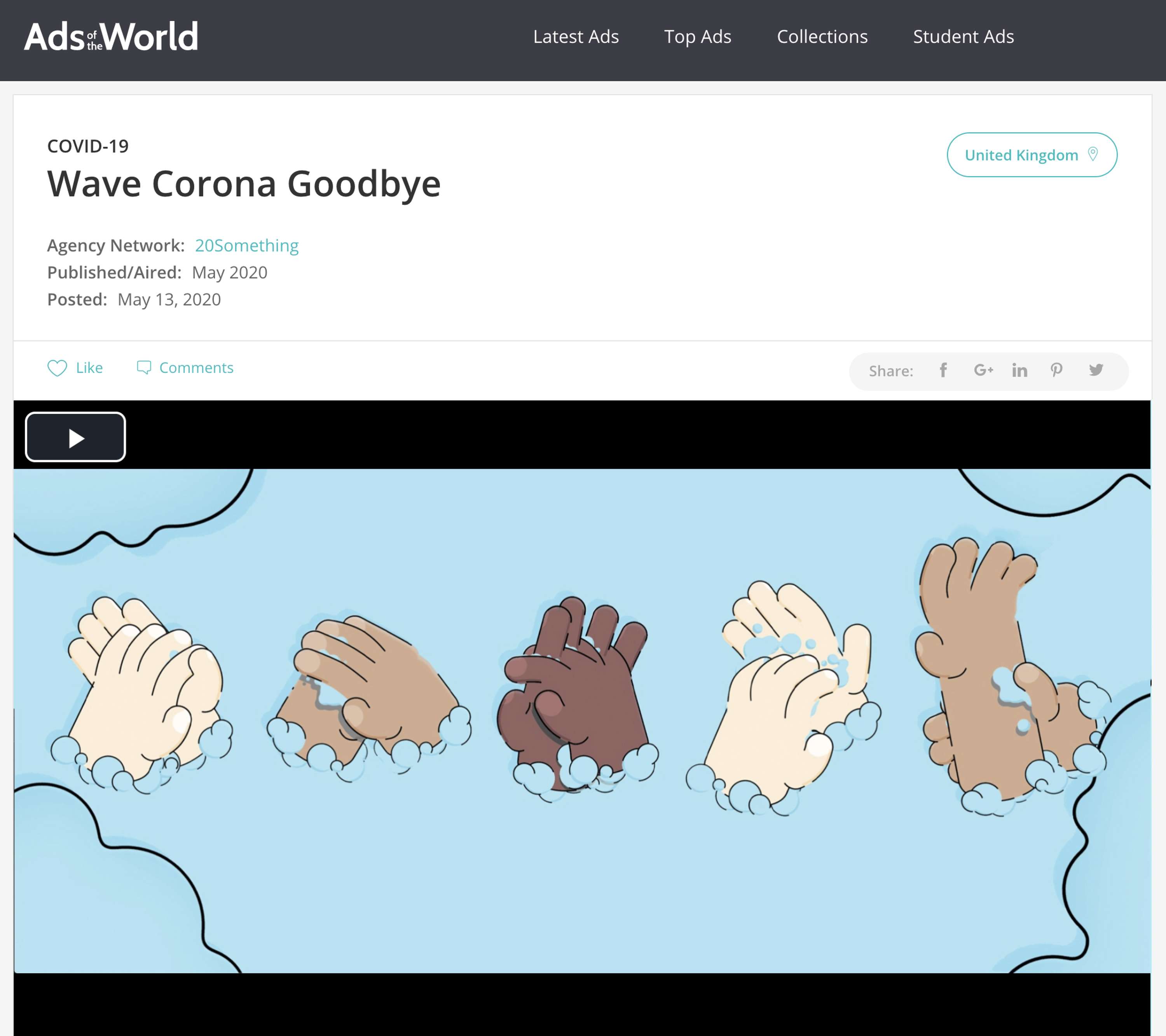 Wave Corona Goodbye by Elliott Starr (he/ him)