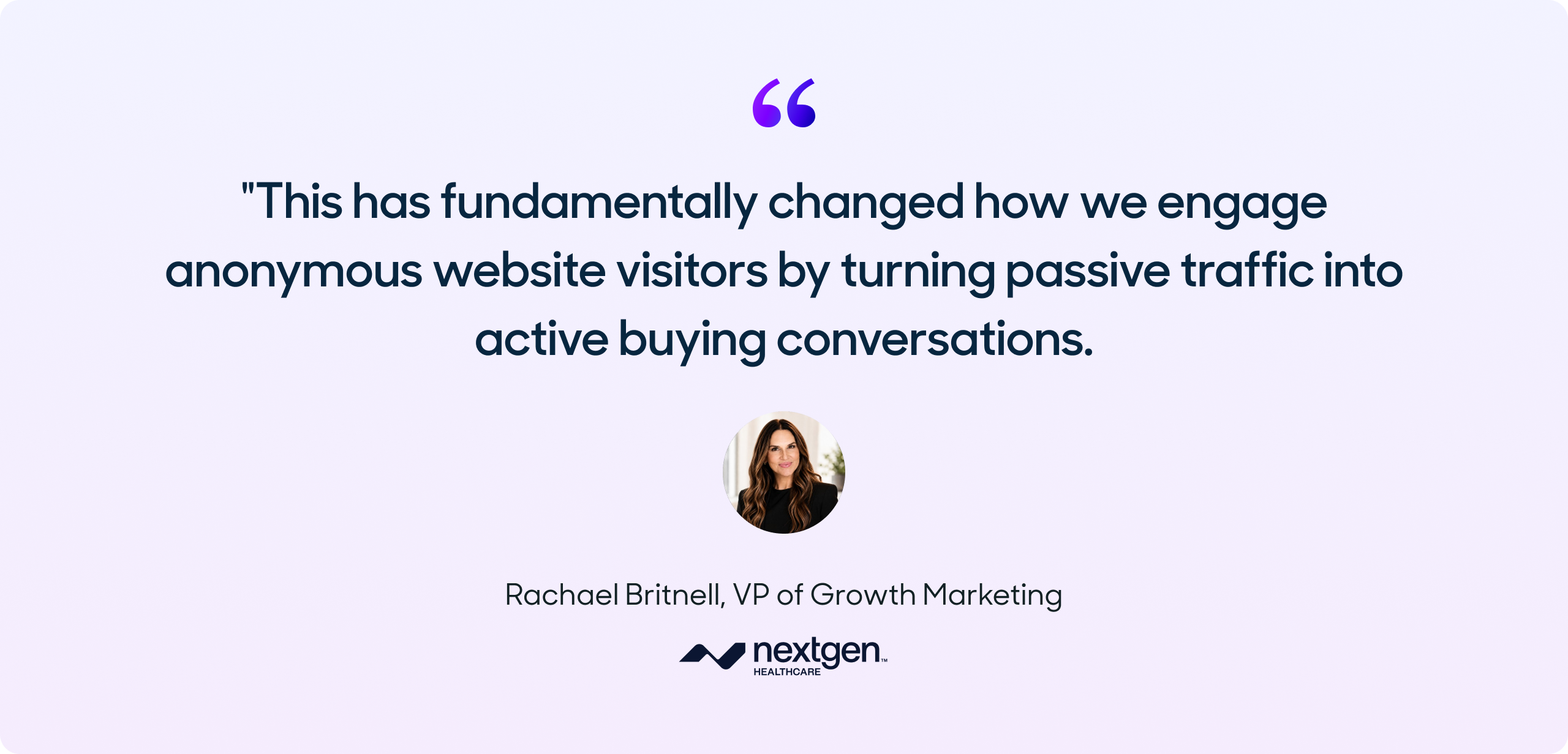 This has fundamentally changed how we engage anonymous website visitors by turning passive traffic into active buying conversations.