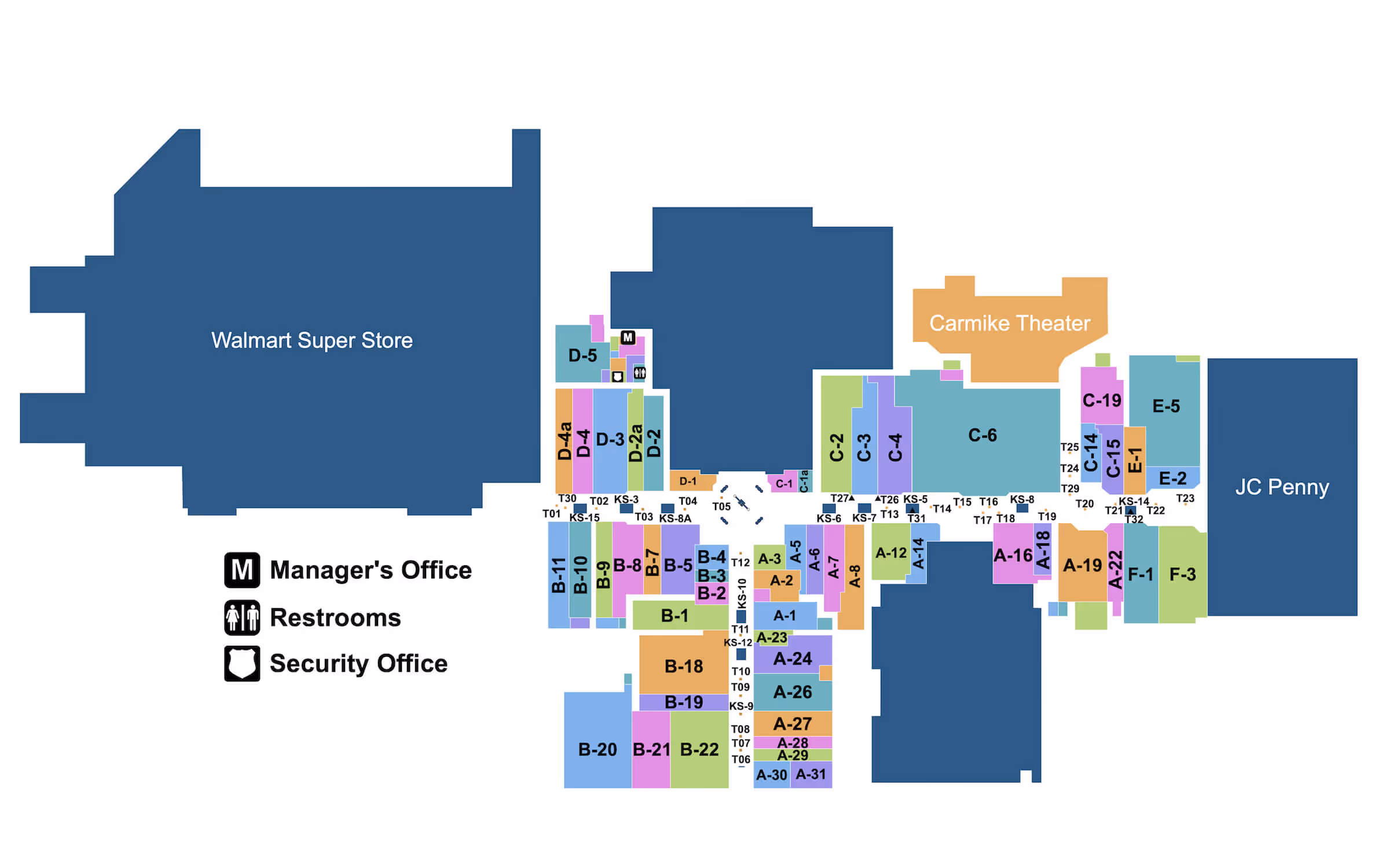 Fort Steuben Mall Map