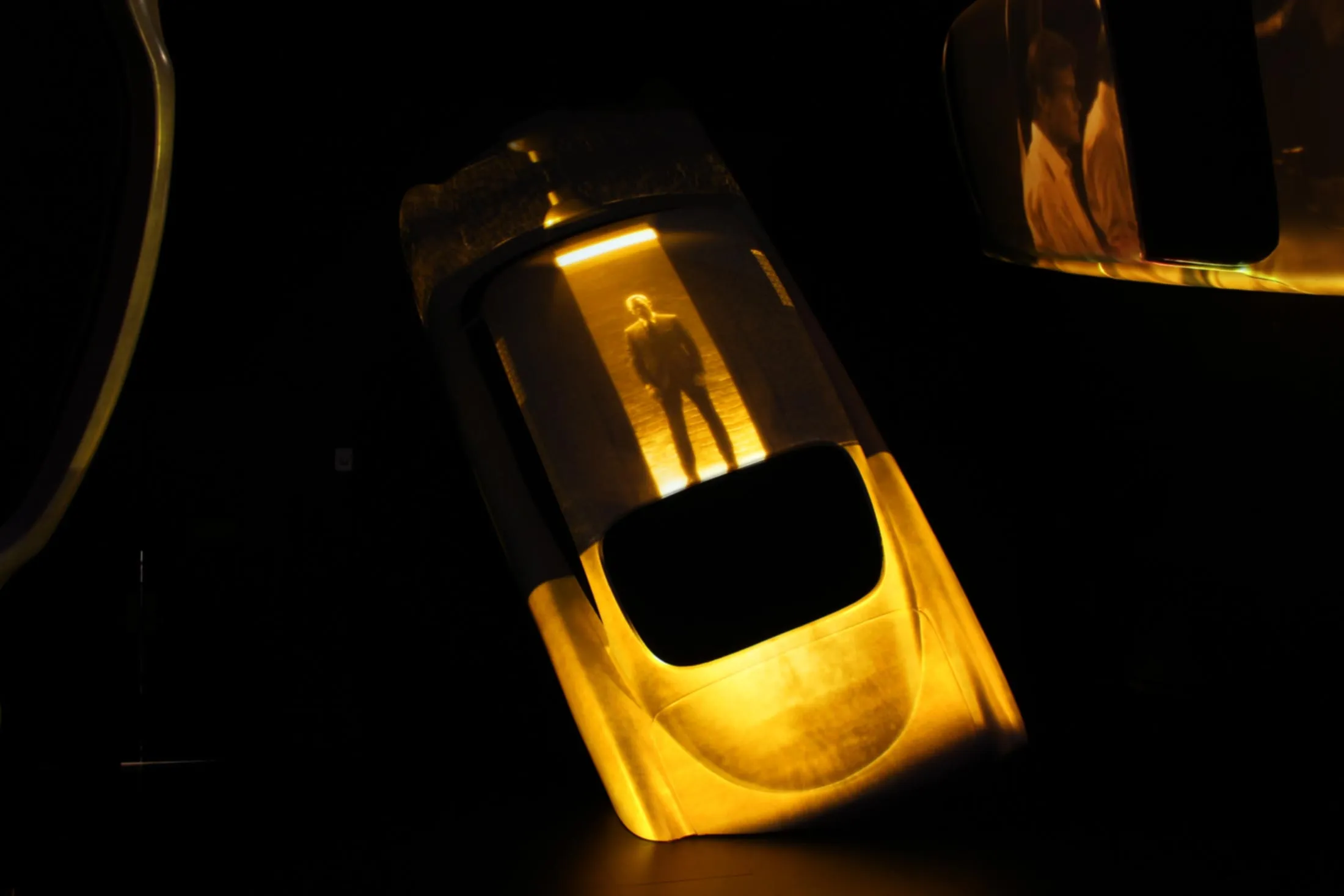 Exhibition: Immersion room's suspended cars