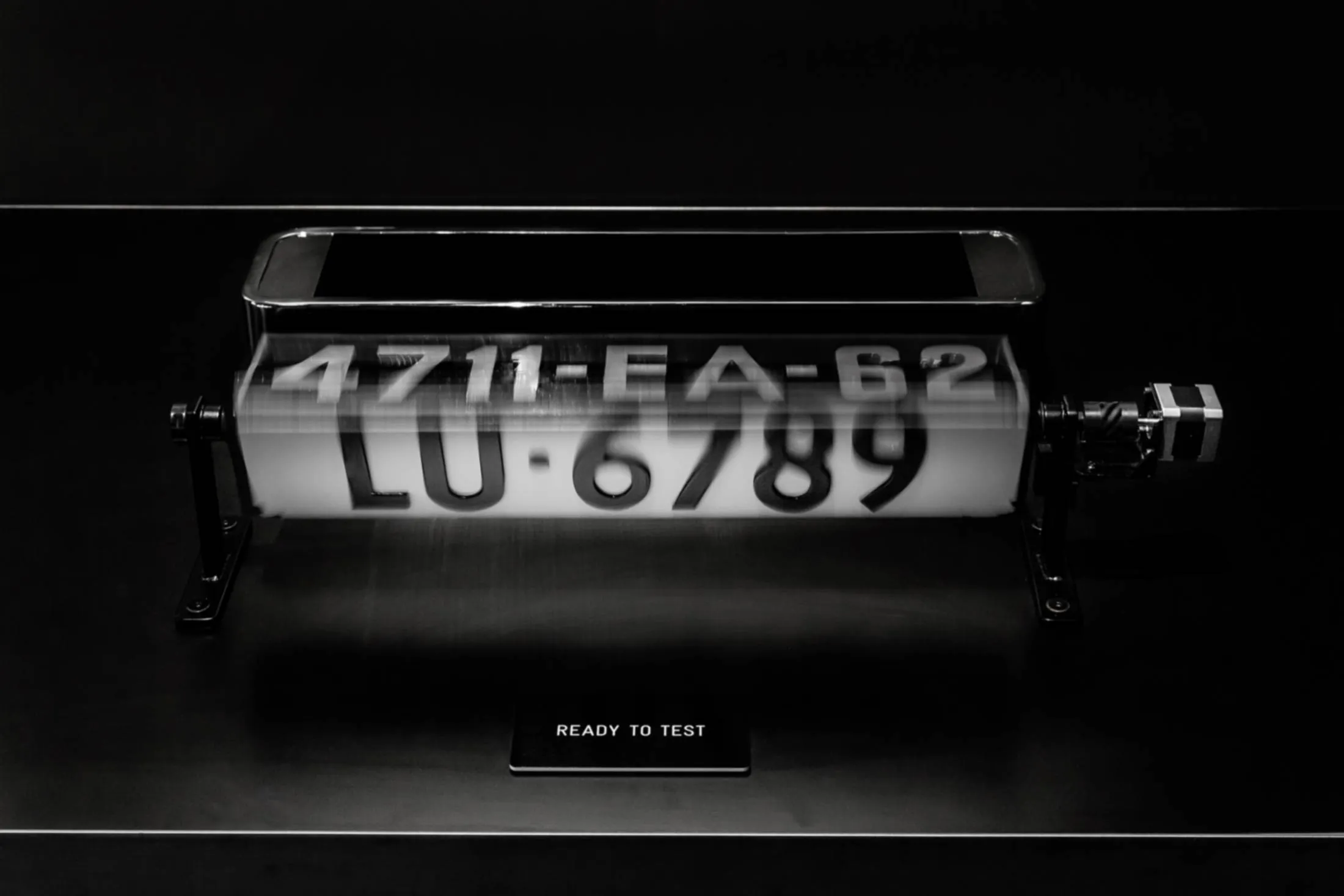 James Bond's rotating number plate