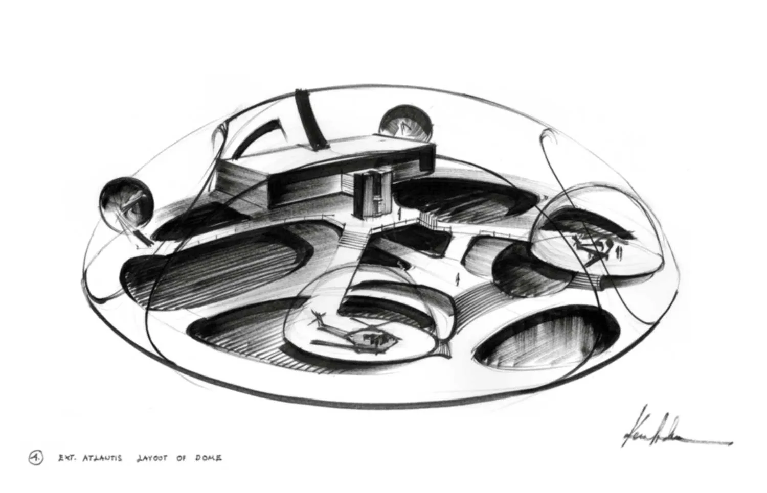 Sir Ken Adam's Sketch