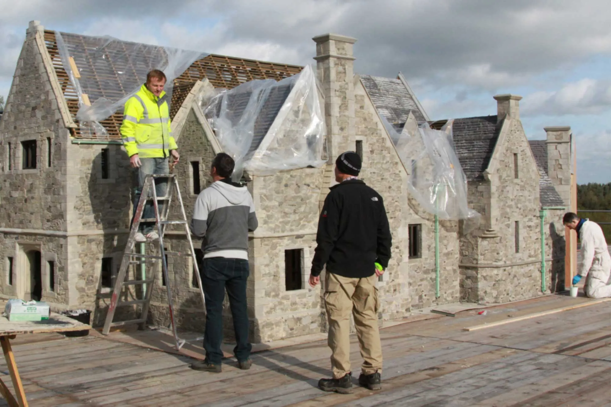 1 third scale model of the Skyfall Lodge