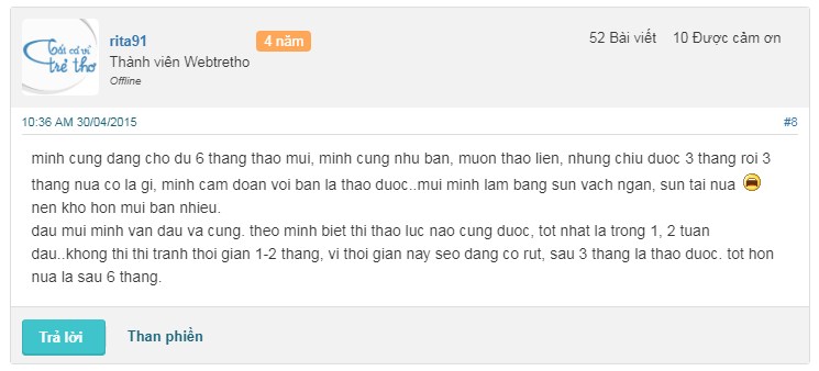 Tháo mũi đã nâng có đau không ? REVIEW từ chị em Webtretho - Hình 8