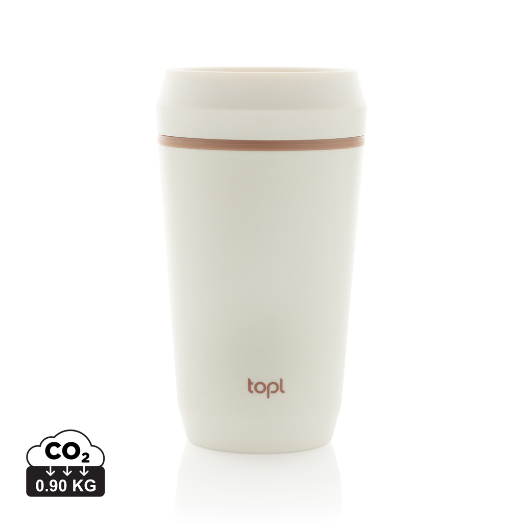 Topl Potovalna Skodelica iz Reciklirane Plastike s Patentiranim 360 Pokrovom 354ml